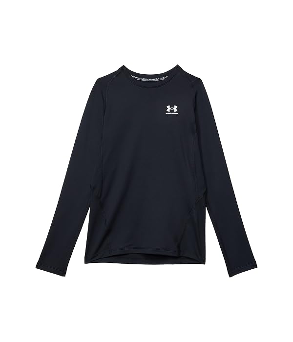 Under Armour Boys' ColdGear Armour Long Sleeve T-Shirt, Black (001)/White, Youth X-Large by Under Armour - Used condition - US$34.53