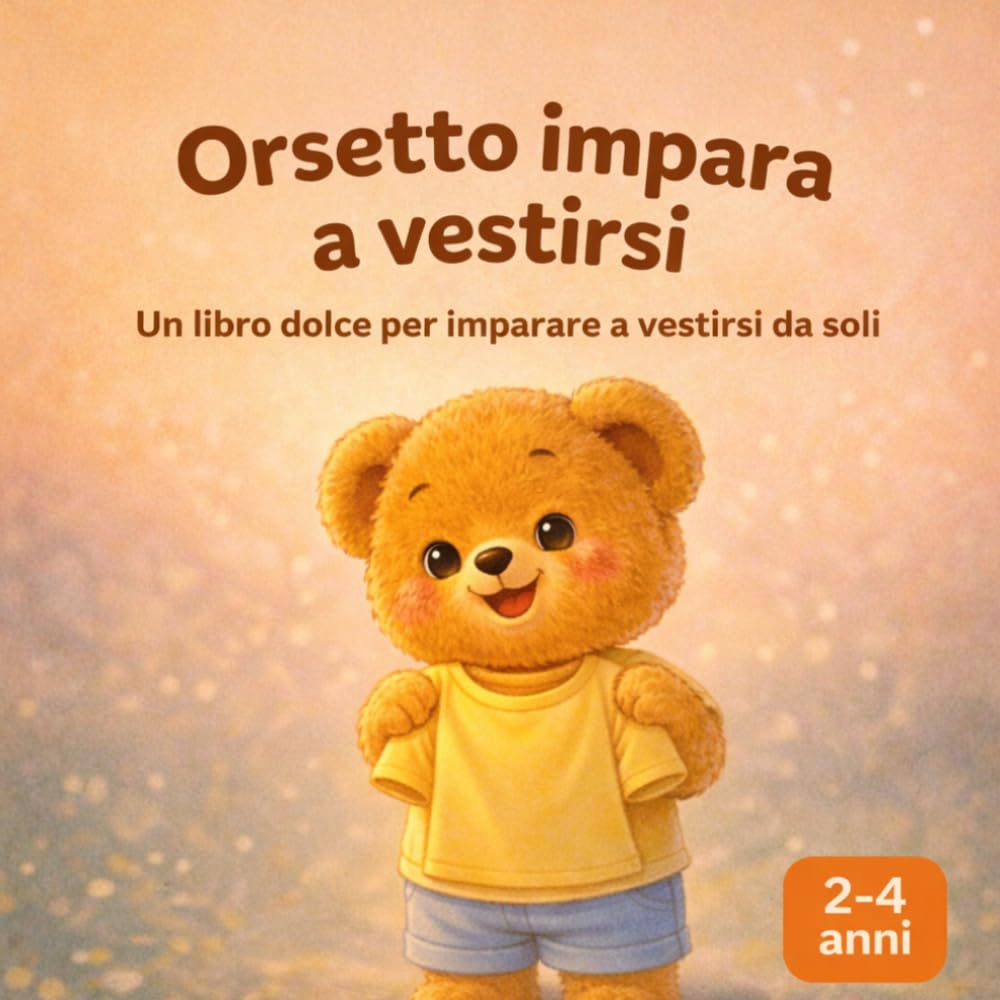Orsetto impara a vestirsi: Libro per bambini 2–4 anni • Routine quotidiana • Autonomia • Ispirato al metodo Montessori