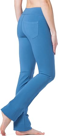 Fishers Finery Womens Ecofabric Classic Bootcut Yoga Pant; Back Pockets