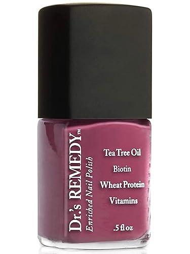Dr's Remedy - Esmalte de uñas, no tóxico y orgánico, enriquecedor de uñas enriquecido totalmente natural, BRAVE Berry disponible en Yaxa Guatemala