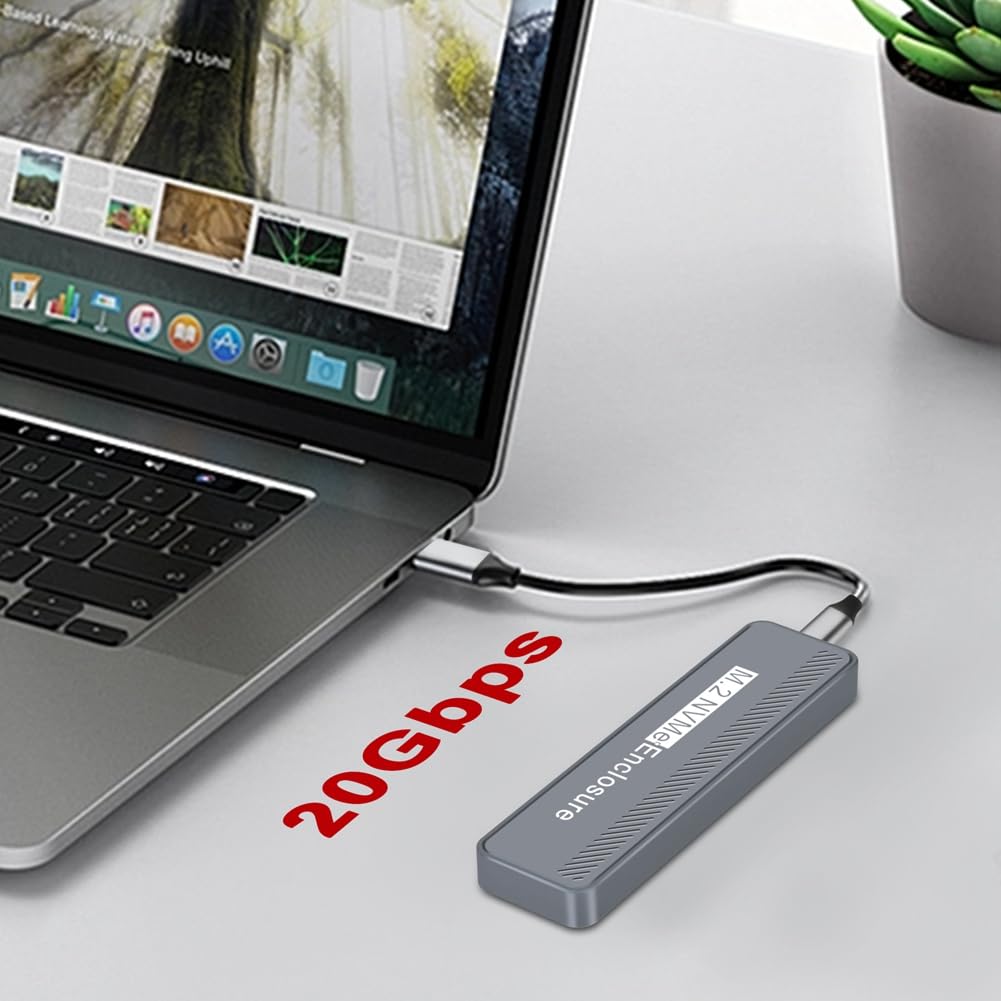 M2 SSD Enclosure USB3.2 20Gbps per 2230/2242/2260/2280 NVME SSD M Key Case Box Esterno