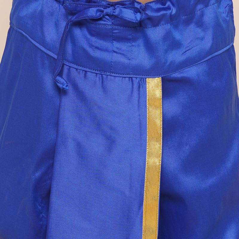 SETHUKRISHNA Boys Readymade Colour Dhotipant (04-05 Years, BD170405) Blue - Image 2 thumbnail