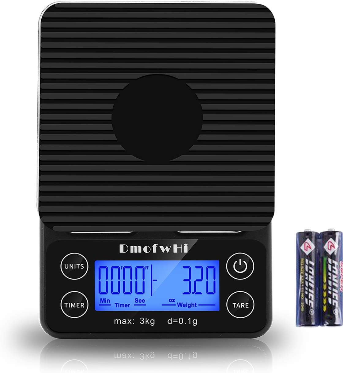 DmofwHi Coffee Scale with Timer,Pour Over Coffee Scale with LCD Display,Food Scale,Digital Kitchen Scale,Food Weighing Scale for Baking and Cooking