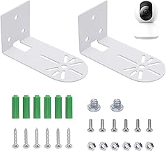 2 Pieces Outdoor Camera Bracket Bracket for Eufy Security Indoor Cam E220 & Eufycam 2c/2, Corner Brackets, Durable Metal Accessories Includes 1 Phillips Screwdriver