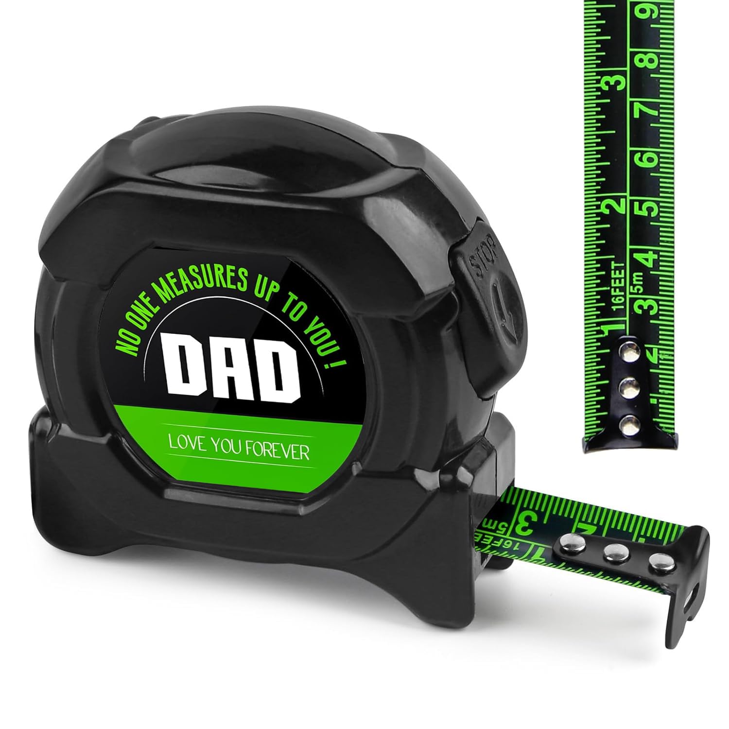 Fathers Day Dad Gifts Tape Measure No One Measures Up To You from Daughter Son Father Themed Retractable Measuring Tool Ideal Fathers Day Decorations For Dad Anniversary Birthday Gift