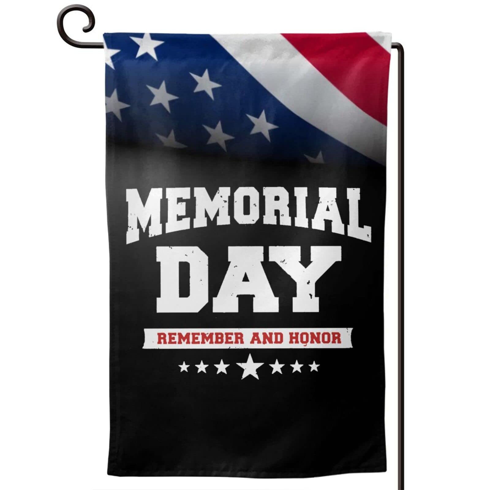 Memorial Day Patriotic Garden Flag Double Sided Land Of The Free Because Of The Brave Independence Day 4th Of July Yard Outdoor Outside Holiday Decoration One Size