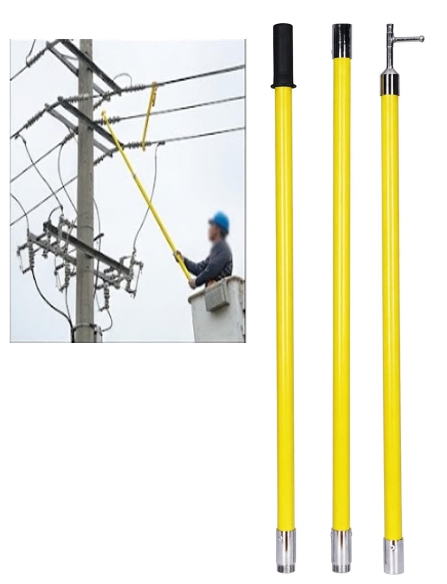 Perche isolante 10 kV en résine époxy pour haute tension