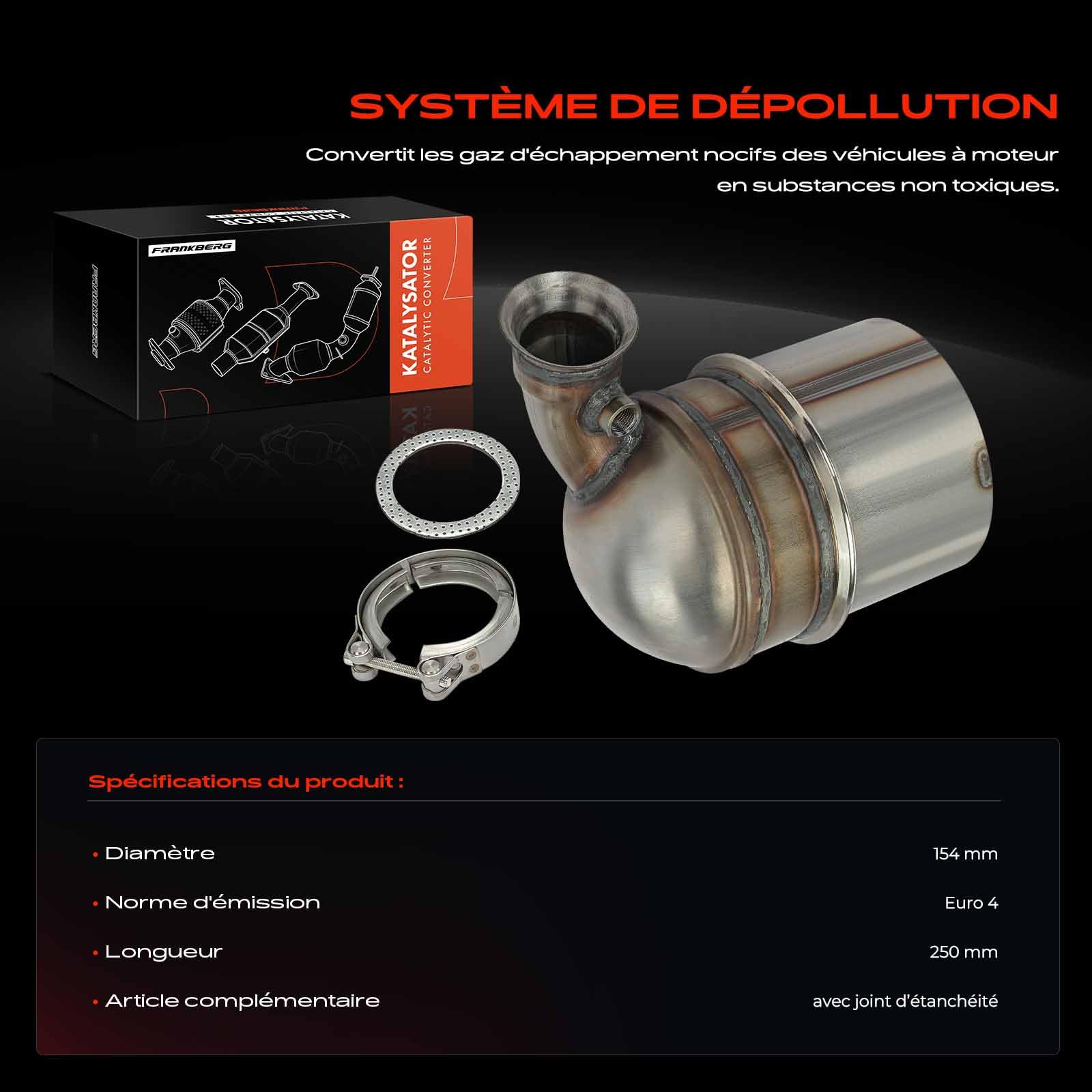 Frankberg Filtre à particules diesel (FAP) 1731XK | Compatible avec: C4 II NC, DS5, 308 II L3 LB LH LP LW, 2008 I CU, C5 III Break RW, Tipi partenaire, 207 SO WK