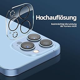 NEW'C 3x für iPhone 13 Pro für Panzerglas (6,1 Zoll) und 3x Kamera Panzer Schutz Glas Kameraschutz für iPhone 13 Pro (6,1 Zoll)+ Staubschutzstöpsel - extrem widerstandsfähig - 9H-Härteglas folie 13 Pro 6,1 Zoll