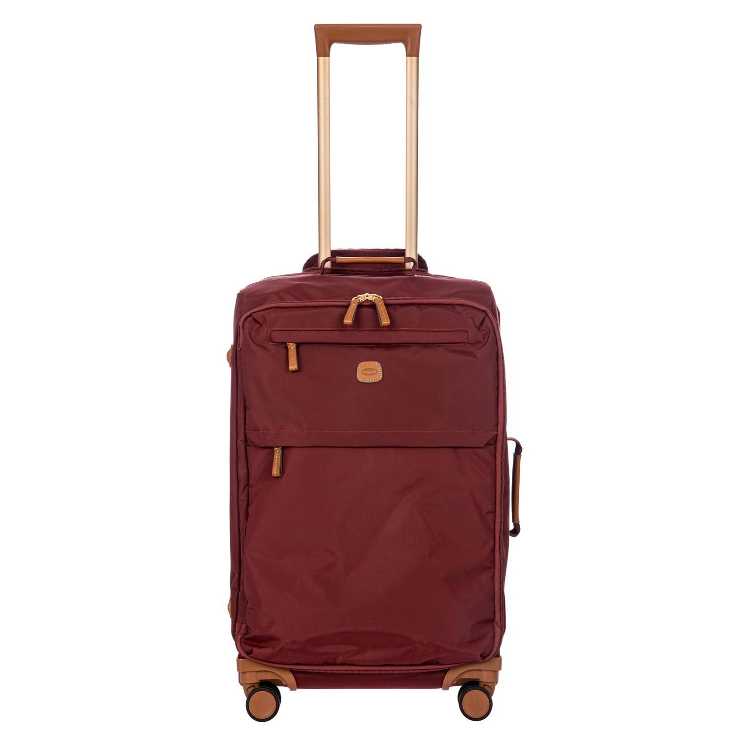 Brics | 25” Spinner w/Frame Suitcase | Bordeaux | Lightweight with Softside Exterior | Convenient Ha