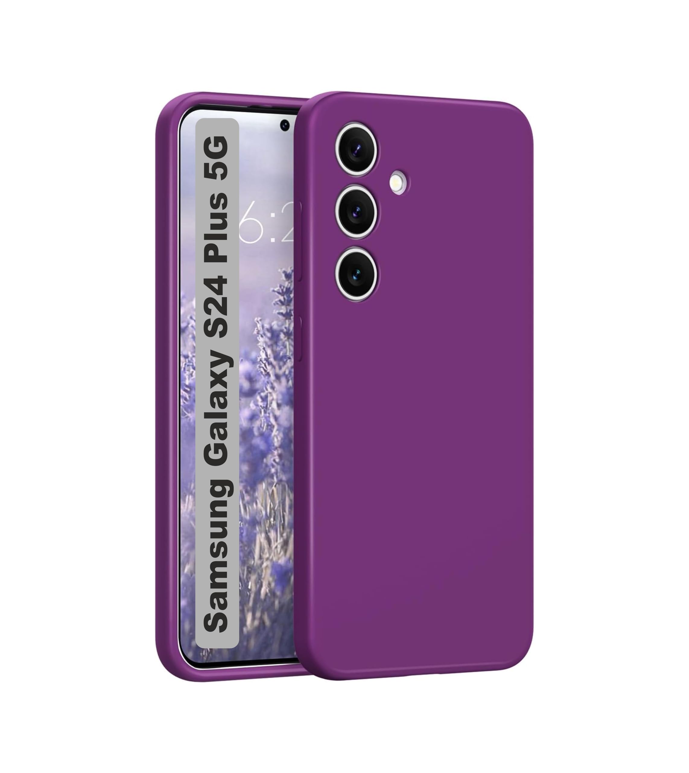 SBMS Samsung Galaxy S24 Plus 5G- Back Cover Case Silicone Full Cover Protective Case with Soft Microfiber Lining Support Wireless Charging Samsung S24 Plus 5G Phone Back Cover (Purple) (B0CTY5CJSB) Amazon Price History, Amazon Price Tracker