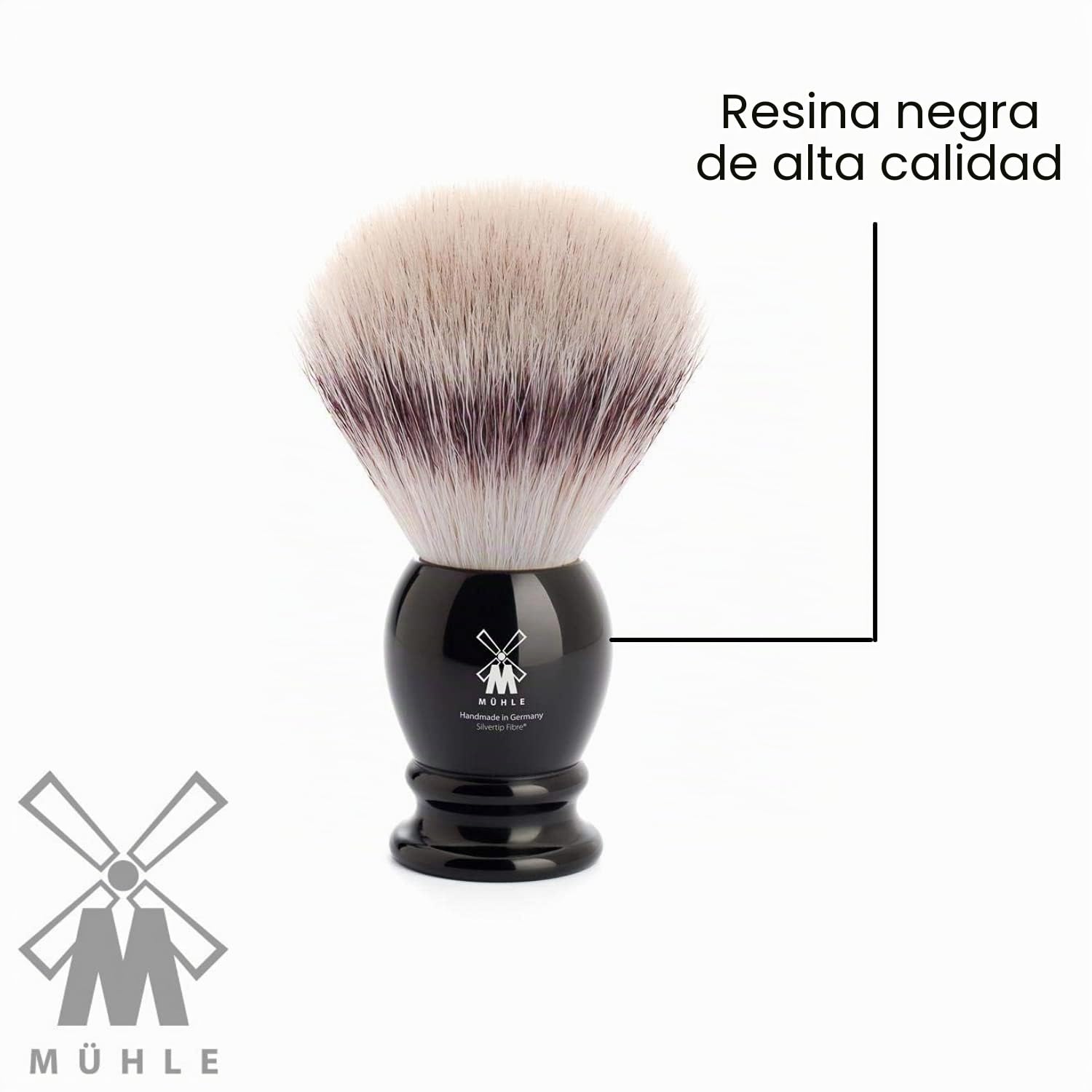 ="Brocha de Afeitar Mühle Fibra S "Punta Plata""