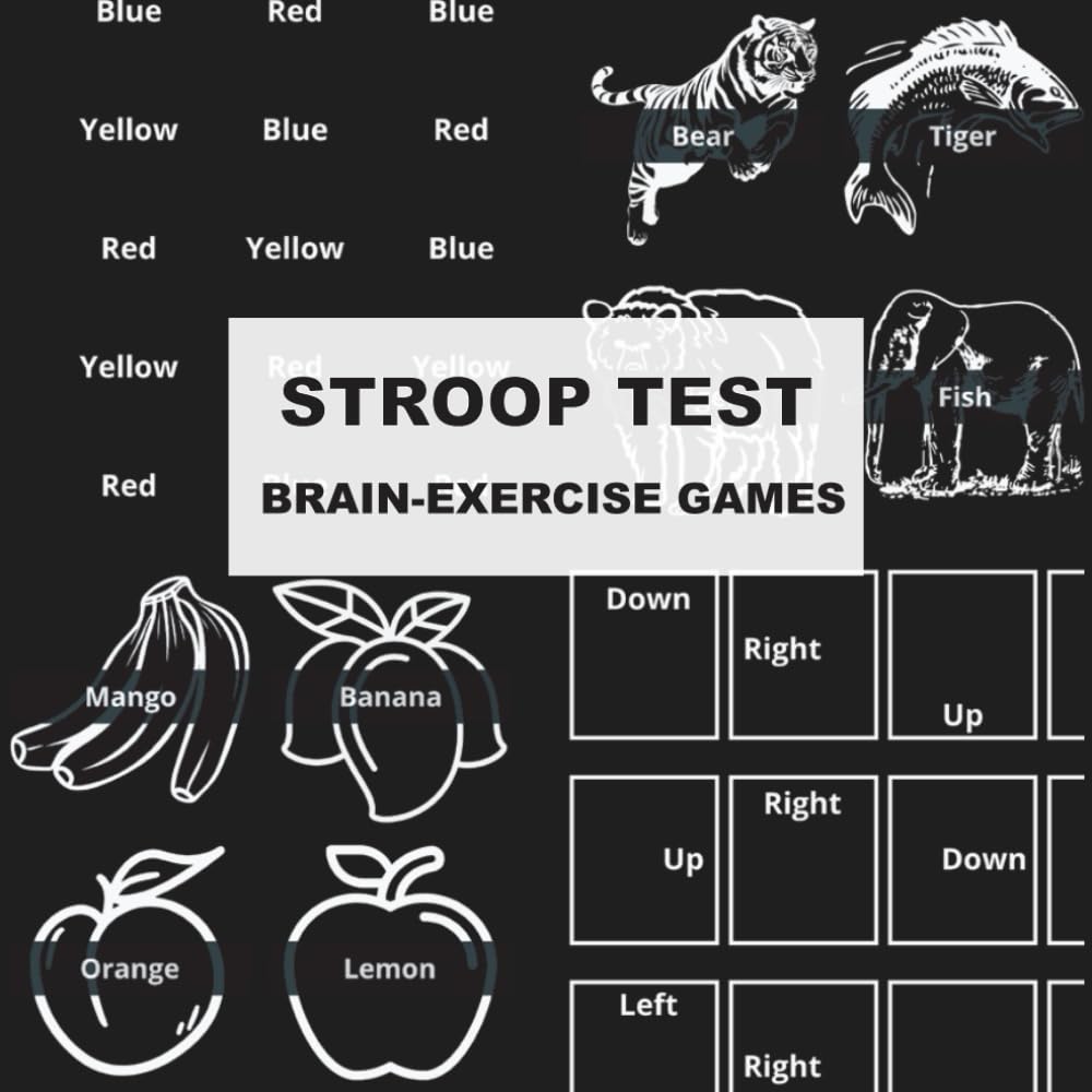 Stroop Test: Brain-Exercise Games, Train Brain to Process Effect Activities