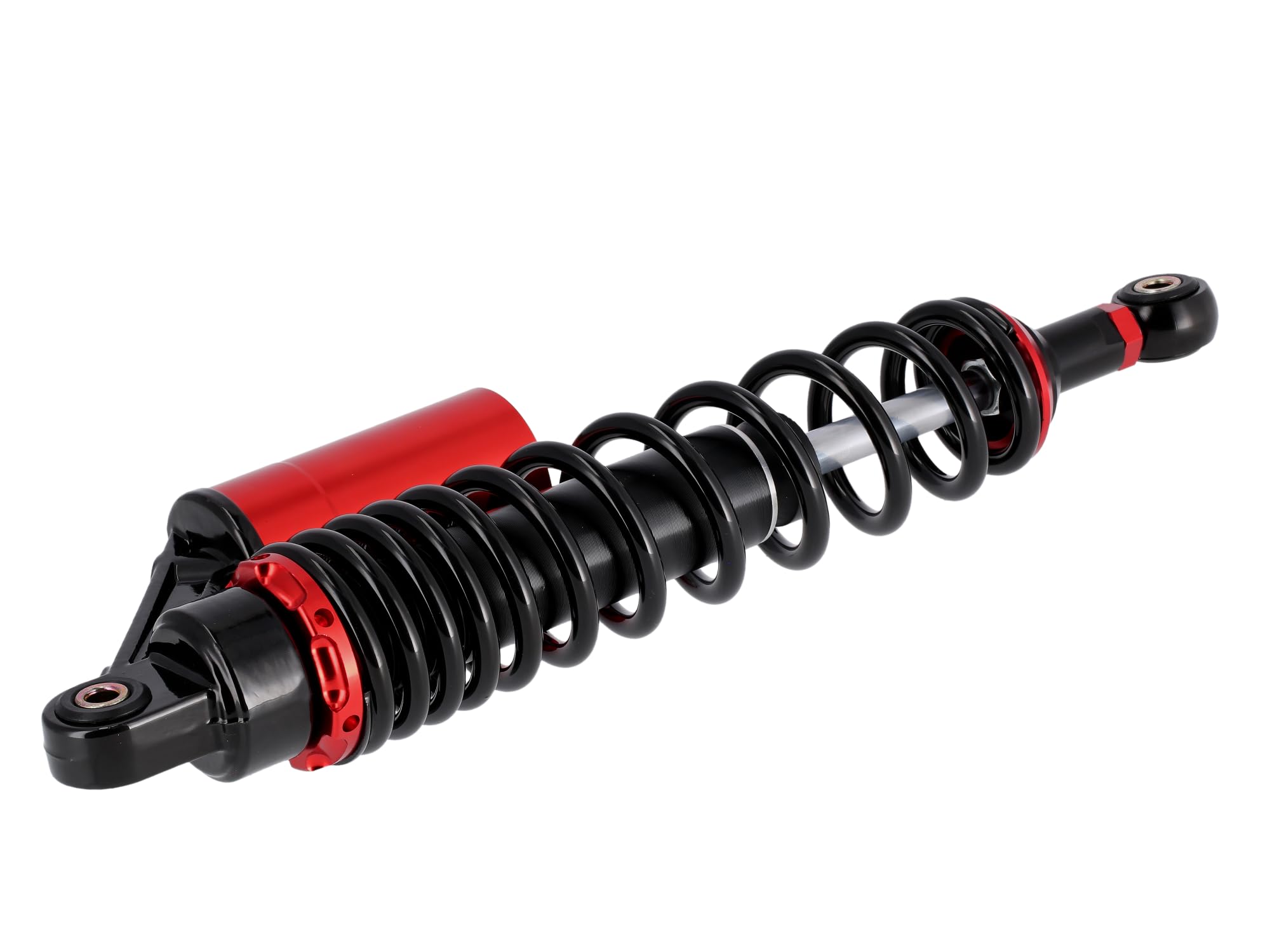 Set: Tuning-Federbeine 360mm, mit externen Ausgleichsbehälter, Schwarz/Ro