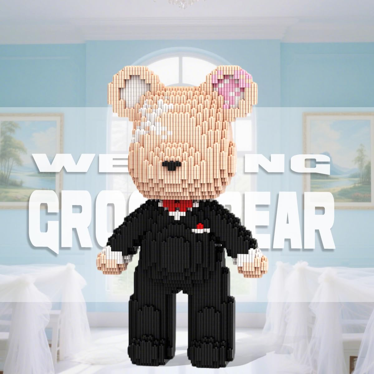 Amazon.com: Groom Bear Micro Building Blocks (2350 Pcs), Black