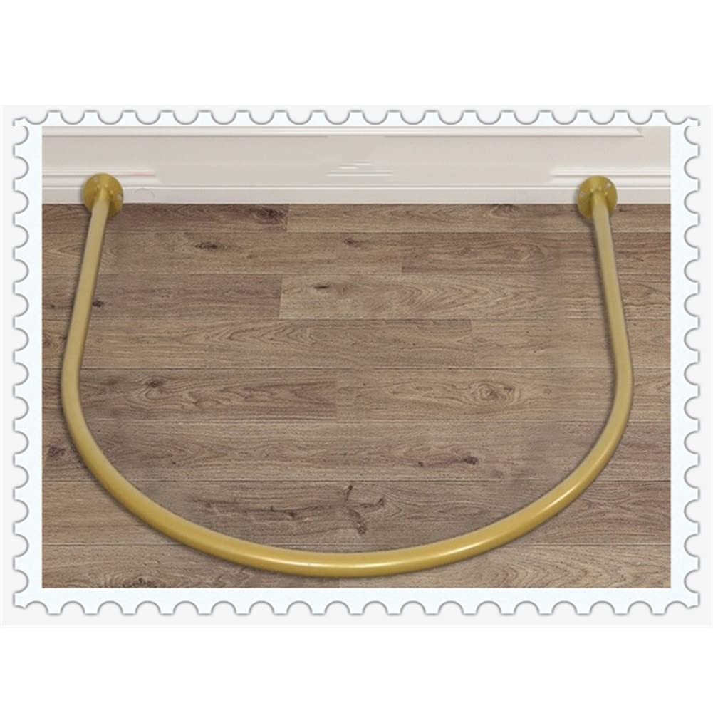 HPTHLY Customizable Lshaped Metal Curtain Ring – Clothing Store Garment Rack – Stylish And Durable Shelving Solution For Retail Display,C-Shaped-100 X 100 Cm (U-Shaped-100 X 100 Cm)