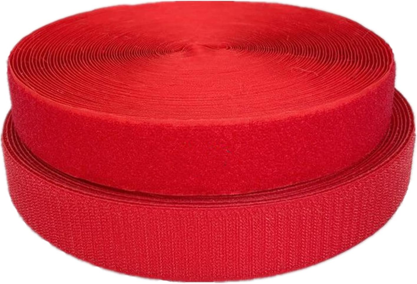 Sew on hook and loop tape, 25mm,Non-adhesive Fastening Strips for Fabric DIY Craft Home Furnishing Clothing Shoes(Black,25mm x 25Yards)