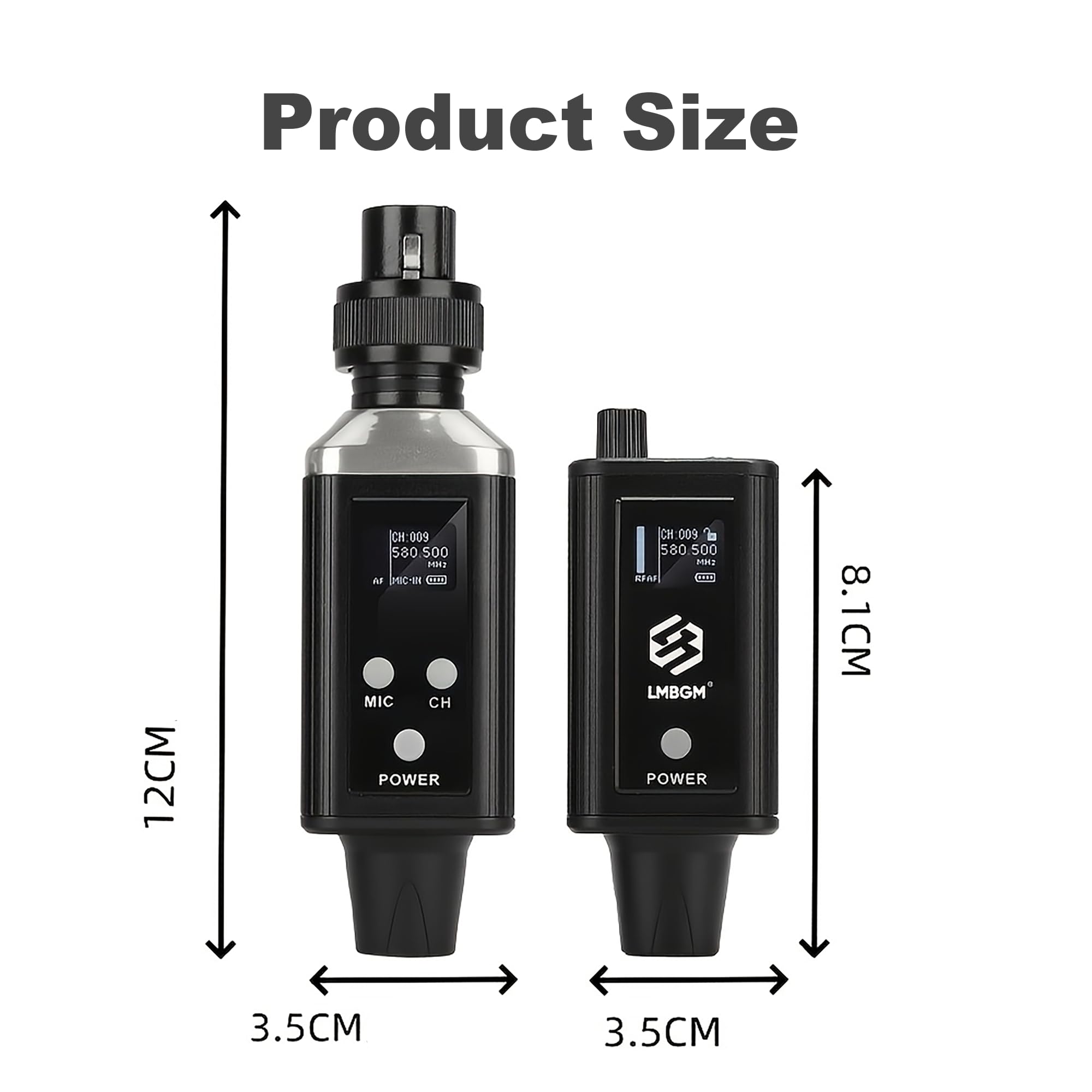 A9 UHF Wireless in Ear Monitor System Transmitter and Beltpack Receiver for Studio, Band Rehearsal and Live Performance (A9-1)
