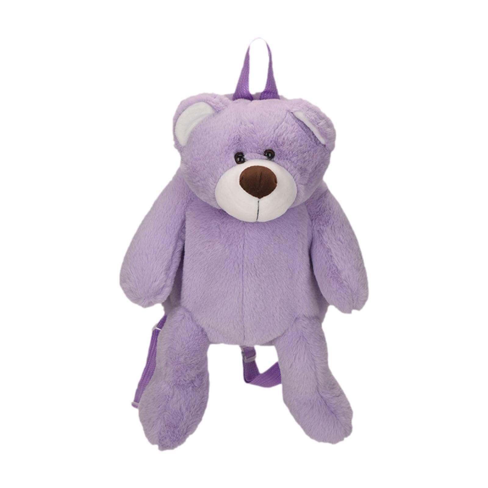 Plush Animal Bear Backpack Travel Backpack Daypack for Women College Student Purple-image-46