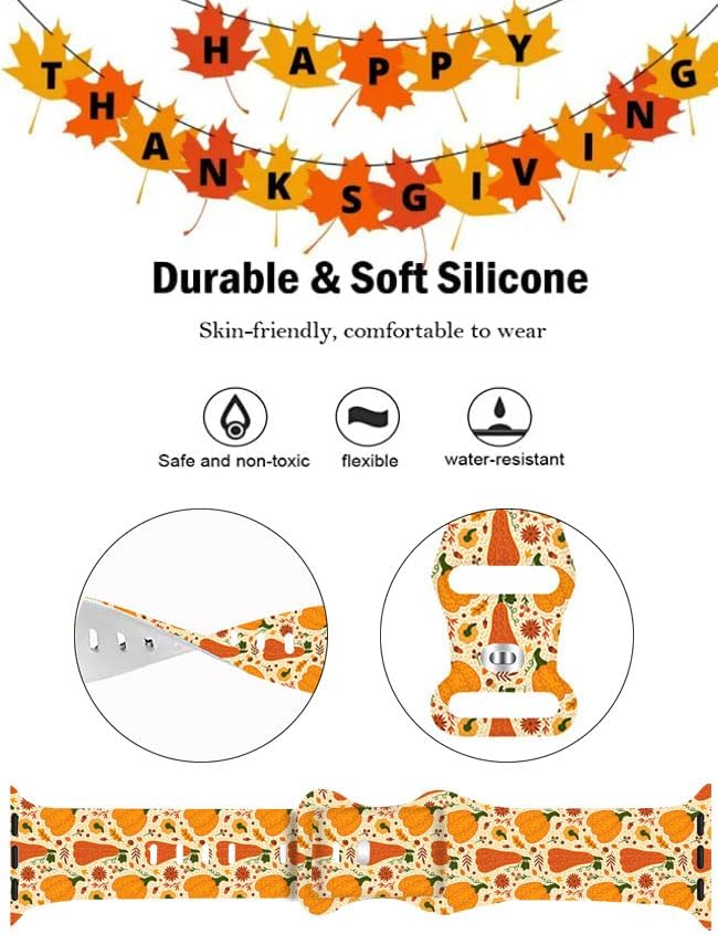 Miniatura 2 de Paquete de 2 correas de reloj de Navidad para Apple Watch de 1.496 pulgadas, 1.575 pulgadas, 1.614 pulgadas, 1.654 pulgadas, 1.732 pulgadas, 1.772