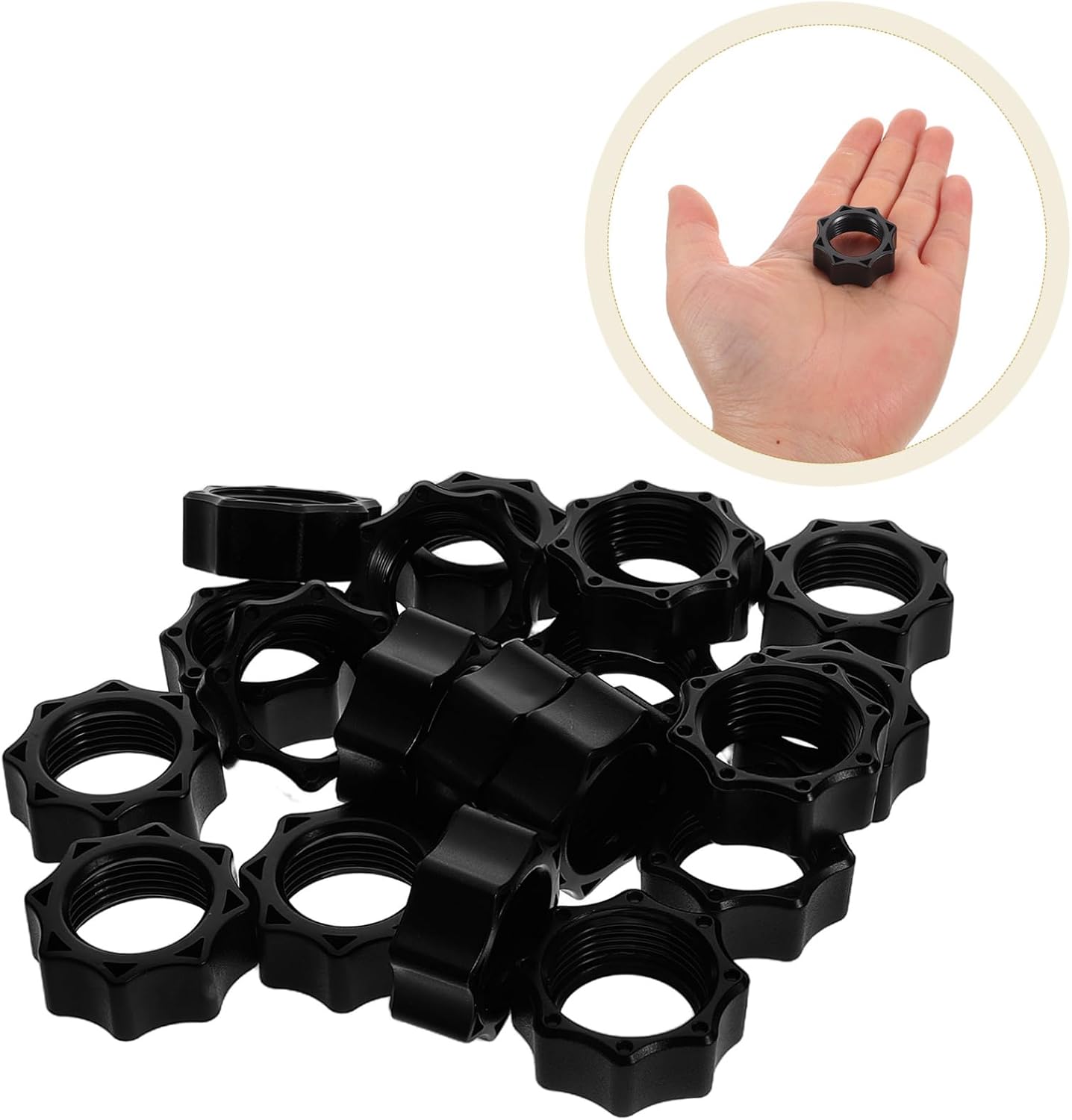 30pcs Plastic Tightening Nuts for Phone Holder Ball Joint Adapter Rings for Stable Mounting Dashboard and Air Vent Quick Installation and Reliable Performance