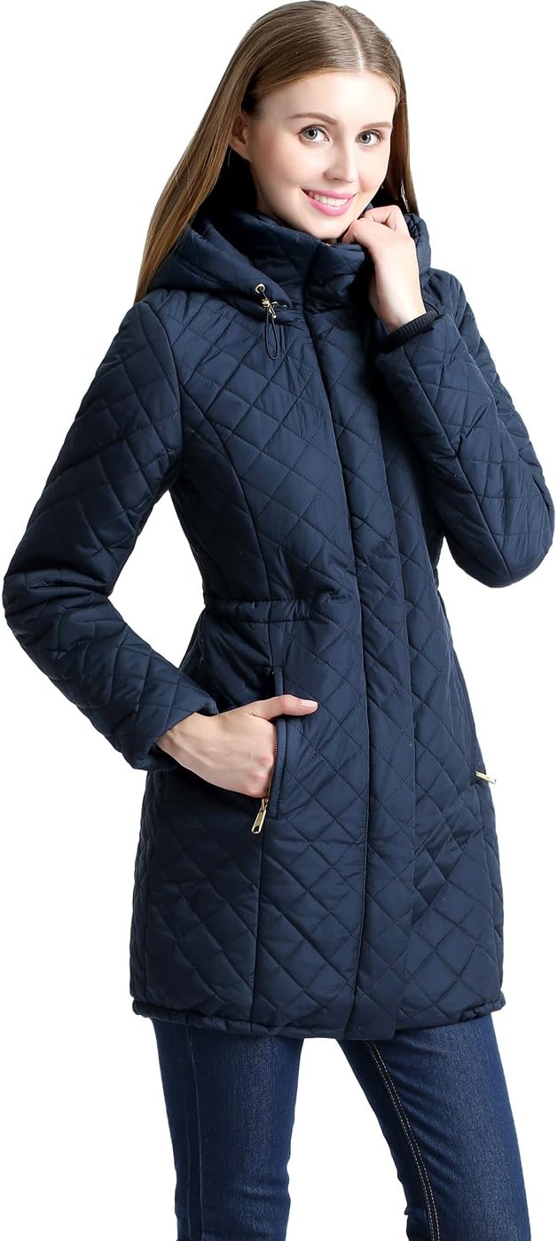 BGSD Women Angela Waterproof Quilted Parka Coat Novelty Winter Jacket - Regular & Plus Size