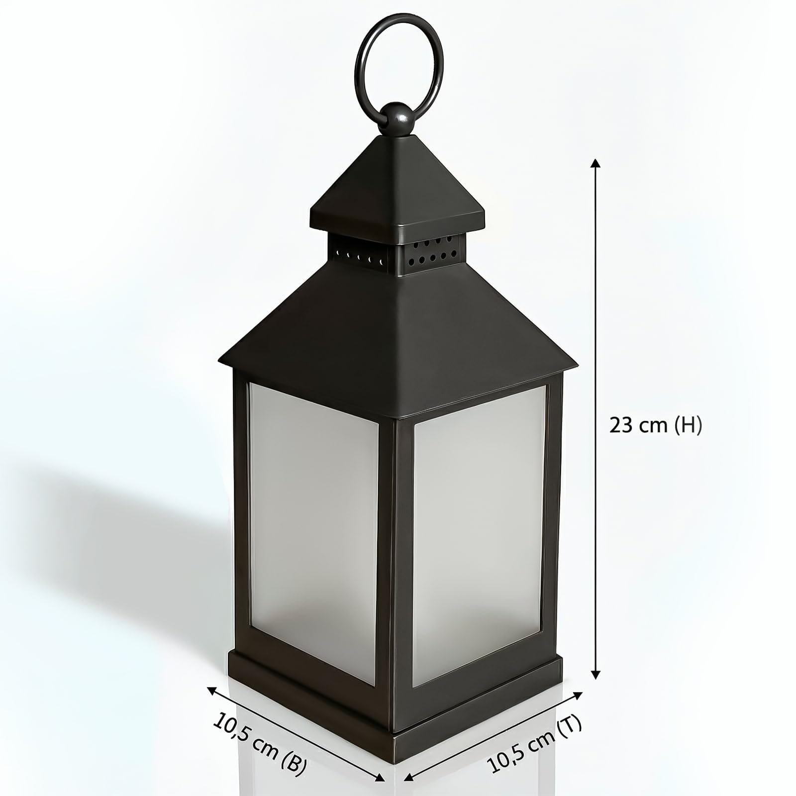 Eaxus® 4er Set LED Laterne für Draußen - Notfallleuchte Blackout. Windlicht mit Flammeneffekt Kerze - Wohnzimmer & Garten Deko