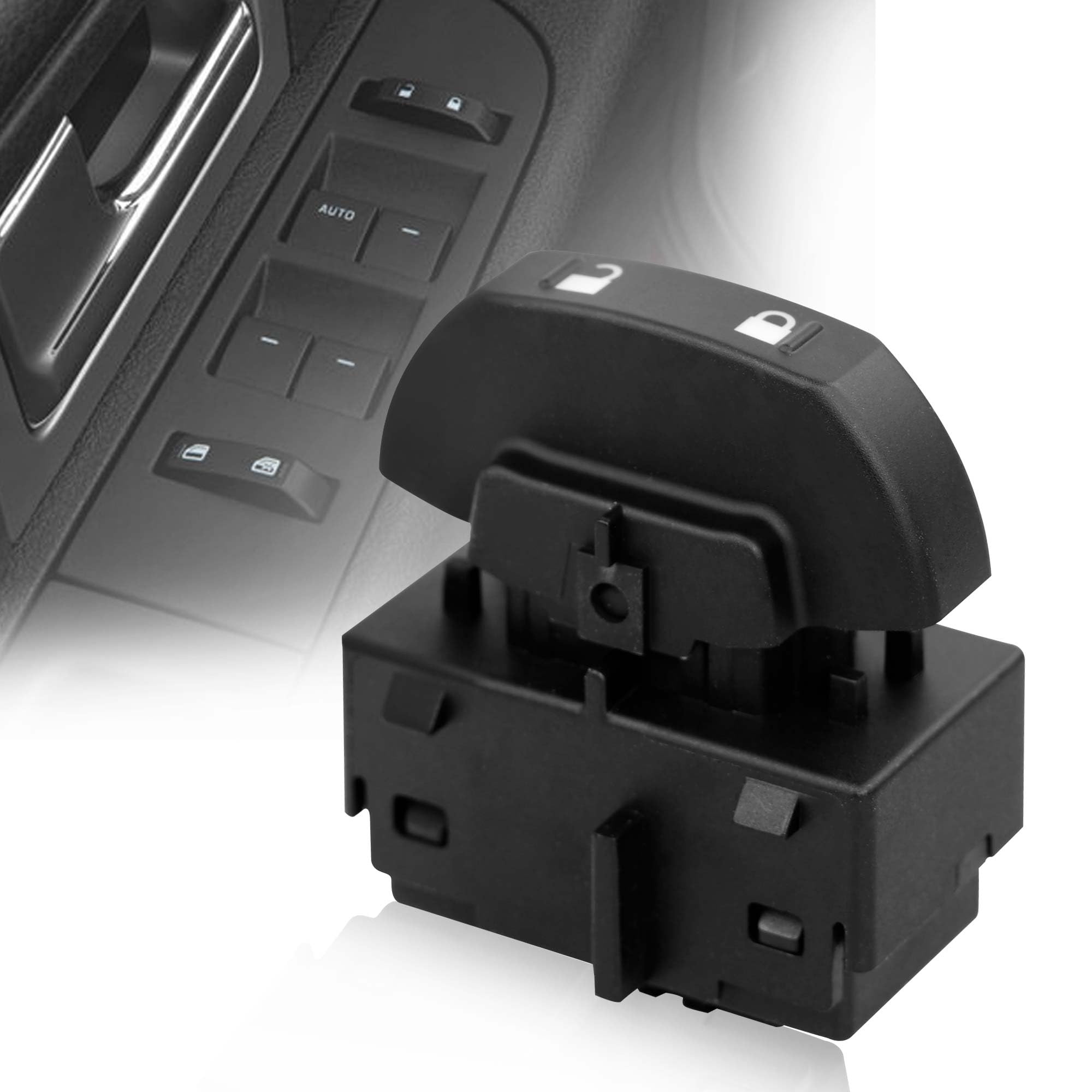 SW-7254 Front Power Door Lock Switch Compatible with 2009-2014 Ford F-150 Driver Side Door Lock Control Assembly Replace# 9L3Z-14028-AA