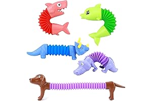 Pop Tubes Fidget Toys Sensory Fun 5 Pack
