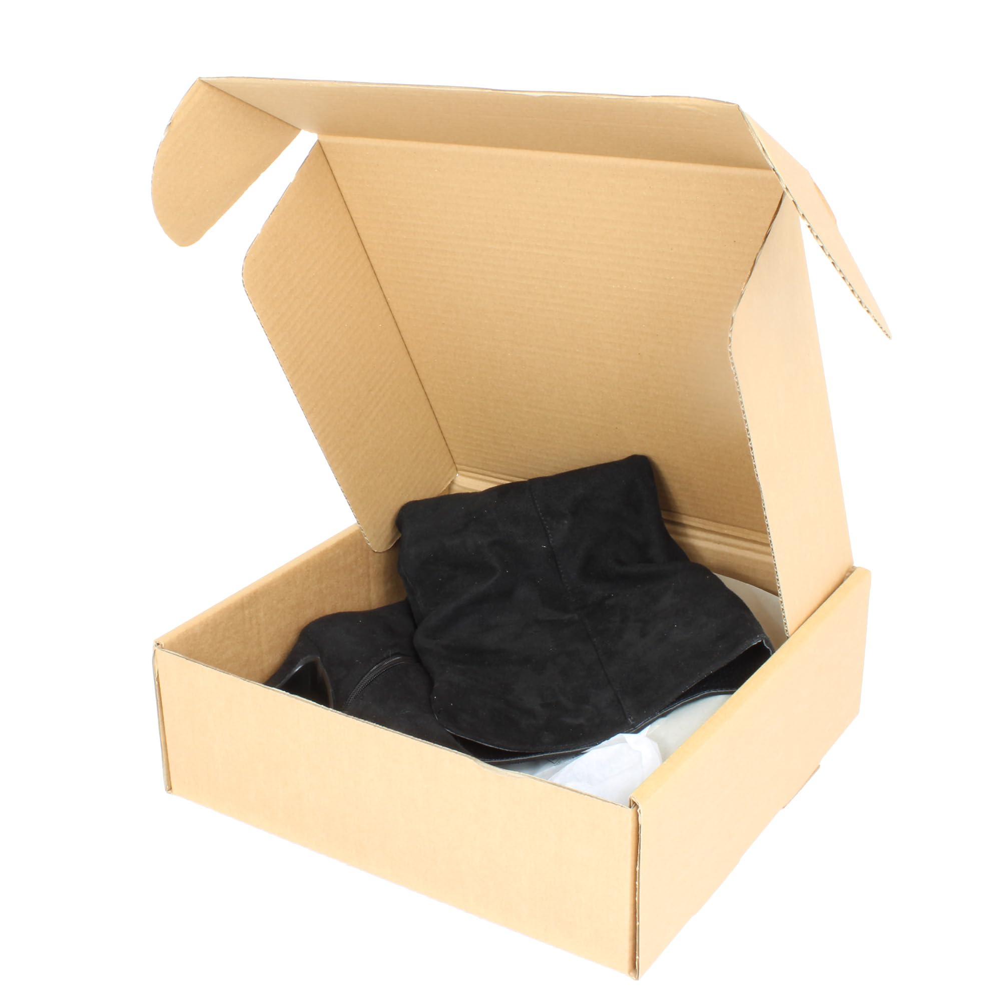 SelfHold Cardboard Shoe Boxes For Packing Mailing - Ideal For High Heels, Kids, Adults, Slim Shoes, Large Boots (Pack of 10) (292 x 302 x 101mm)