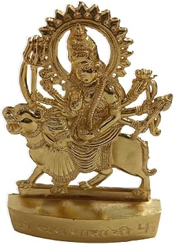 Elegant and Simple Statue Idol for Home Mandir - Perfect Spiritual Decoration for Peace and Positivity, Ideal for Pooja Rooms, Home Temples 4" Maa Durga Idol