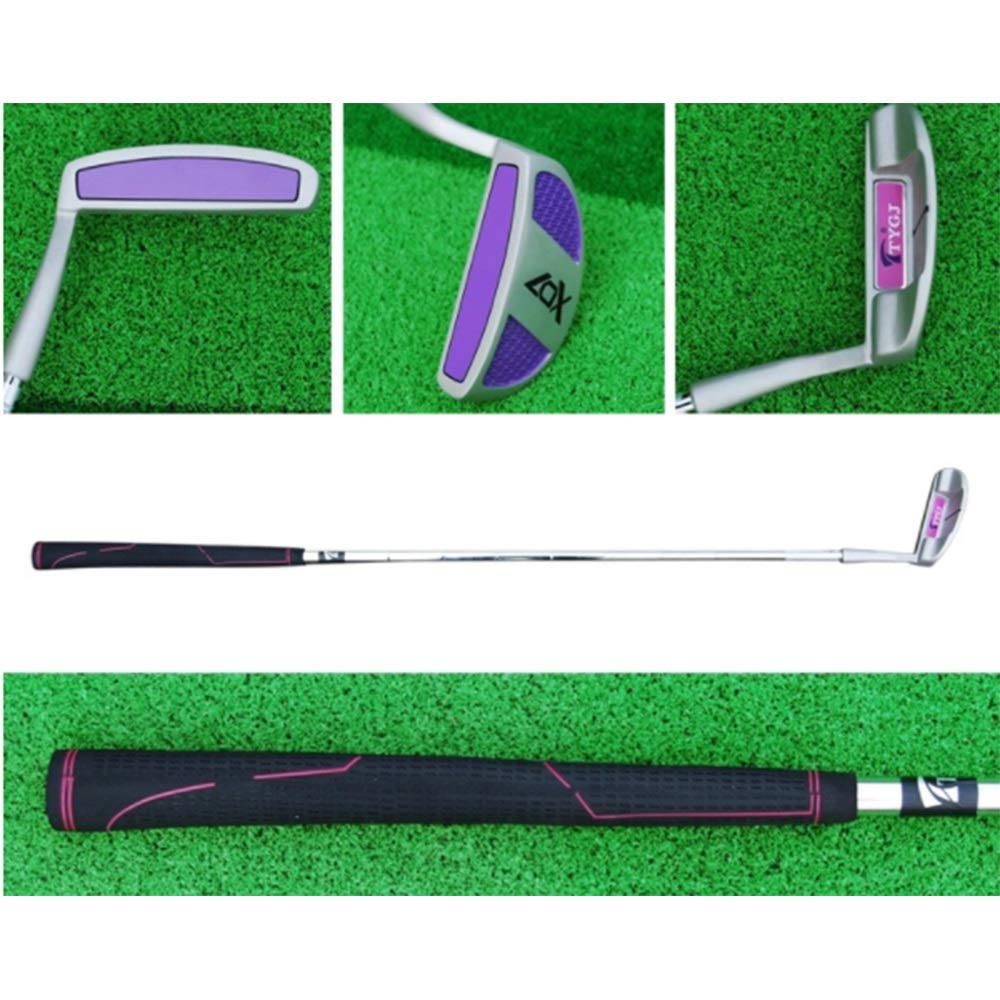 Light Weight Women Men Golf Practice Club Golf Putter Right Hand with Rubber Grip Red Purple for Men
