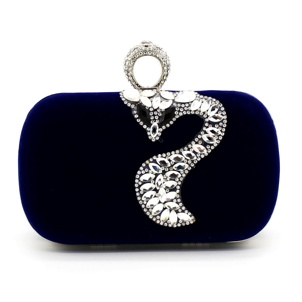 Kingluck Velvet Women Event Party/Wedding/Evening Bag Diamond Delicate Handbag