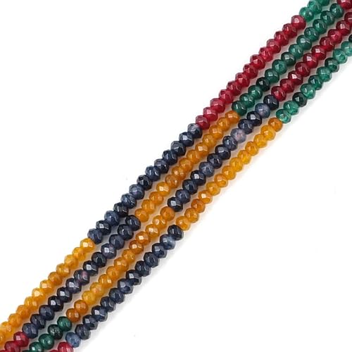 Adabele GH1R-1 - 5 hebras de piedras preciosas curativas de cuarzo natural turmalina natural de 0.157 pulgadas (565-600 piezas en total) para