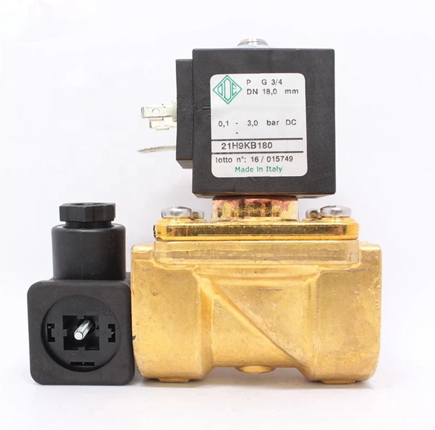 3/4" DN20 21H9KB180 24v Brass Solenoid valves 2-Way Normally Close with Pilot Control for Water