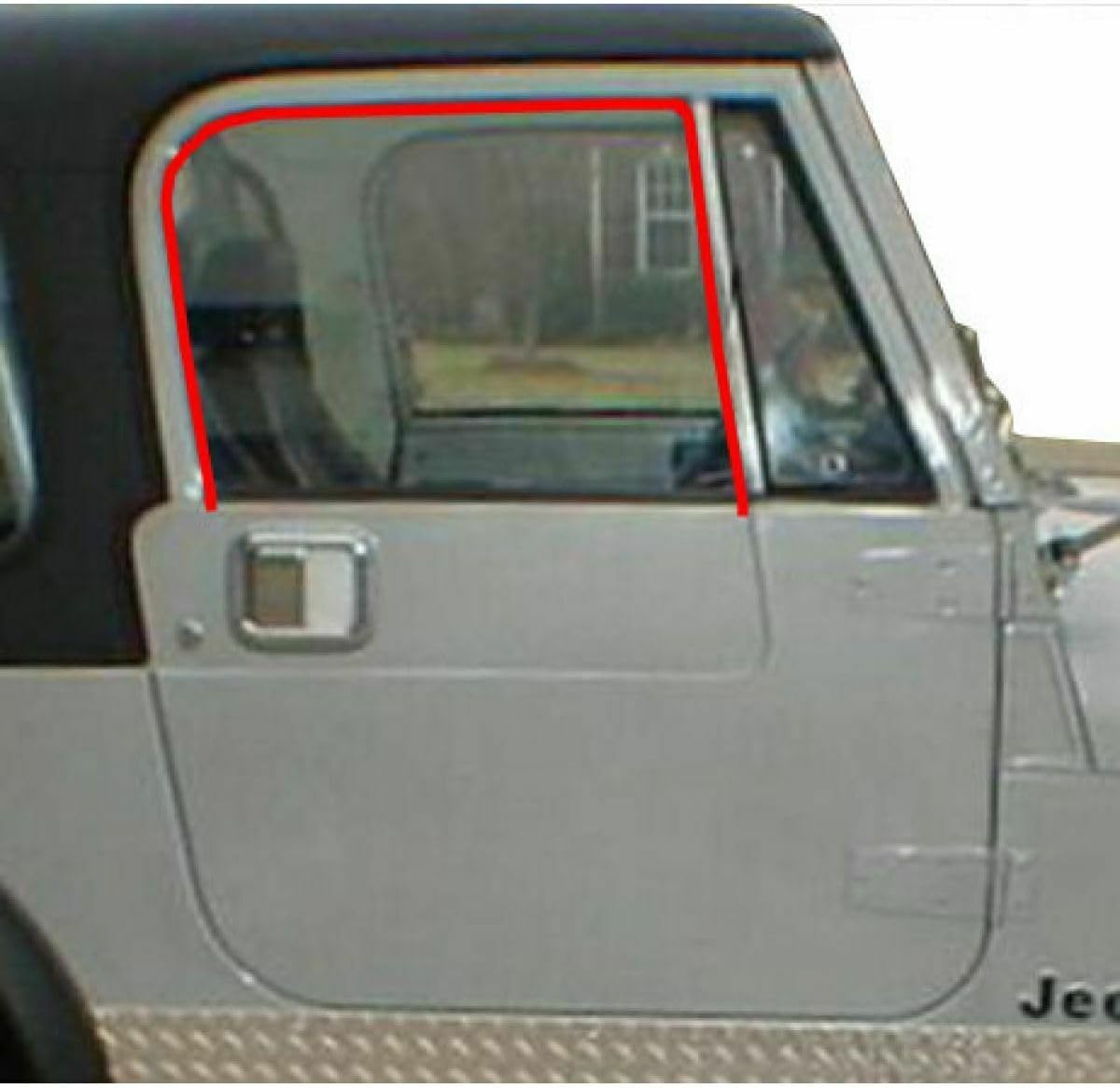 Window Run Channel Seal Weatherstrip for Jeep for CJ6 1968-1975 for CJ7 1976-1986 for Scrambler 1981-1985 Cj8