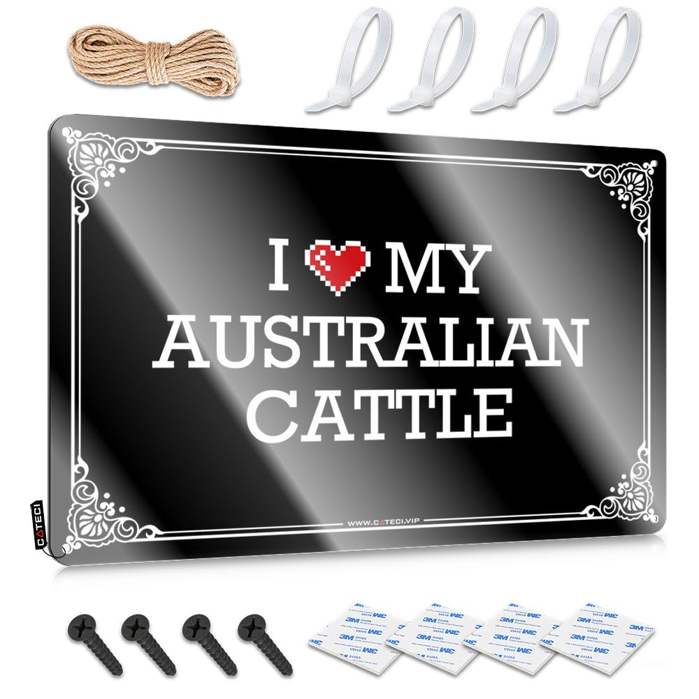 Fzfn Colour Art Accessory Sarcastic I Love My Australian Cattle For Farm - Tiki Decorations Customizable(30X40cm)