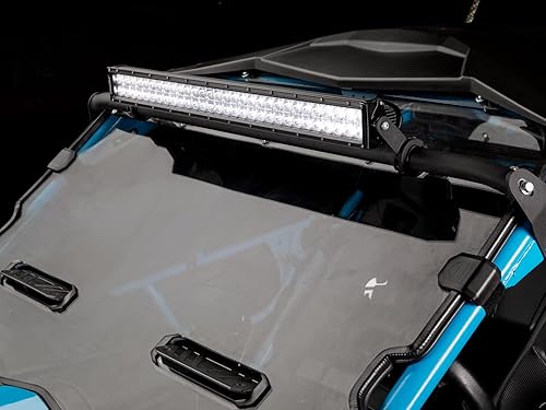 Miniatura 2 de SuperATV Barra de luz combinada LED recta de 30 pulgadas, incluye interruptor basculante y arnés de cableado, soportes de montaje universales