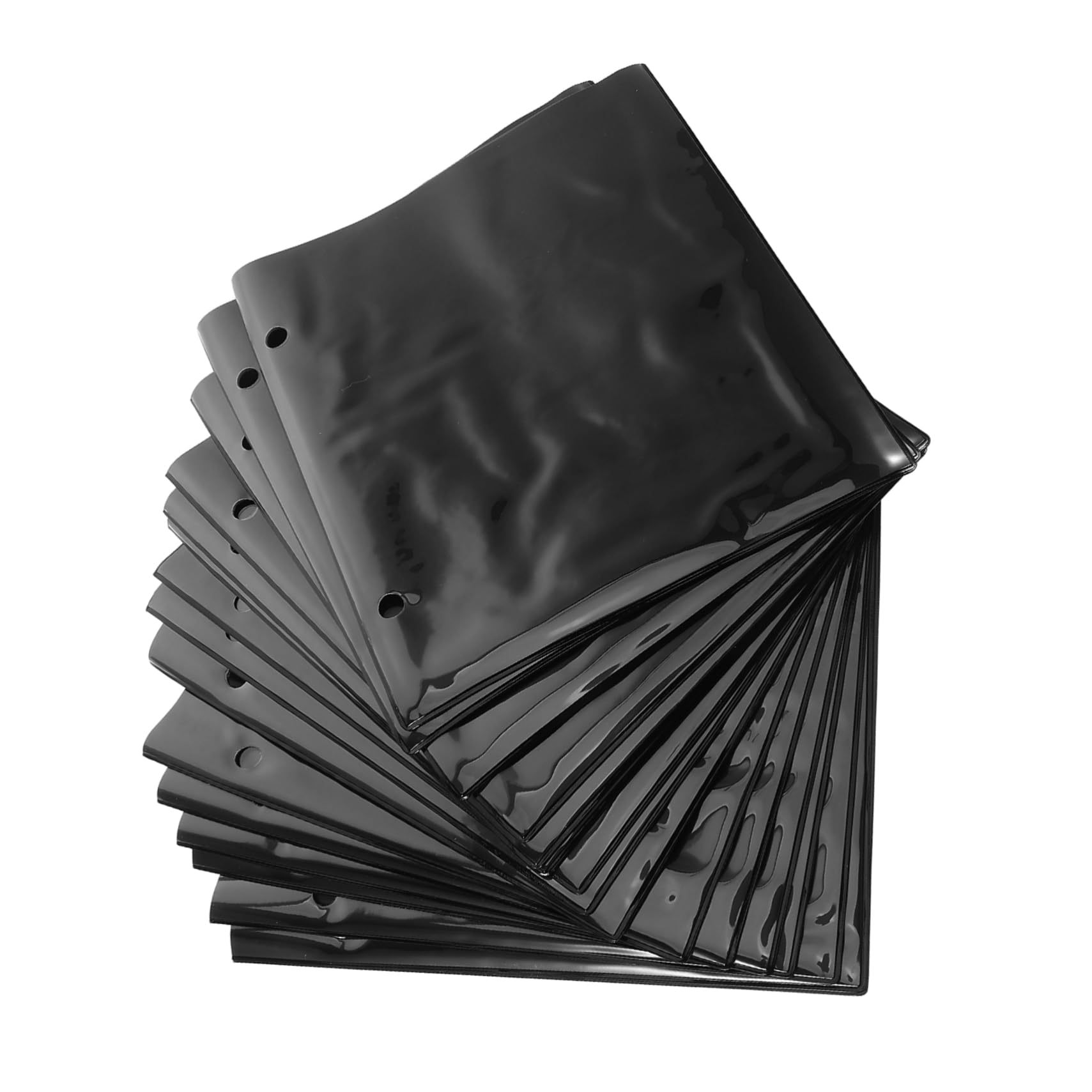 TOYANDONA 20 Pack Sheet Music Binder Pages PVC Waterproof Flip Folder Pages with 2 Holes Music Holder for Piano Clarinet Violin