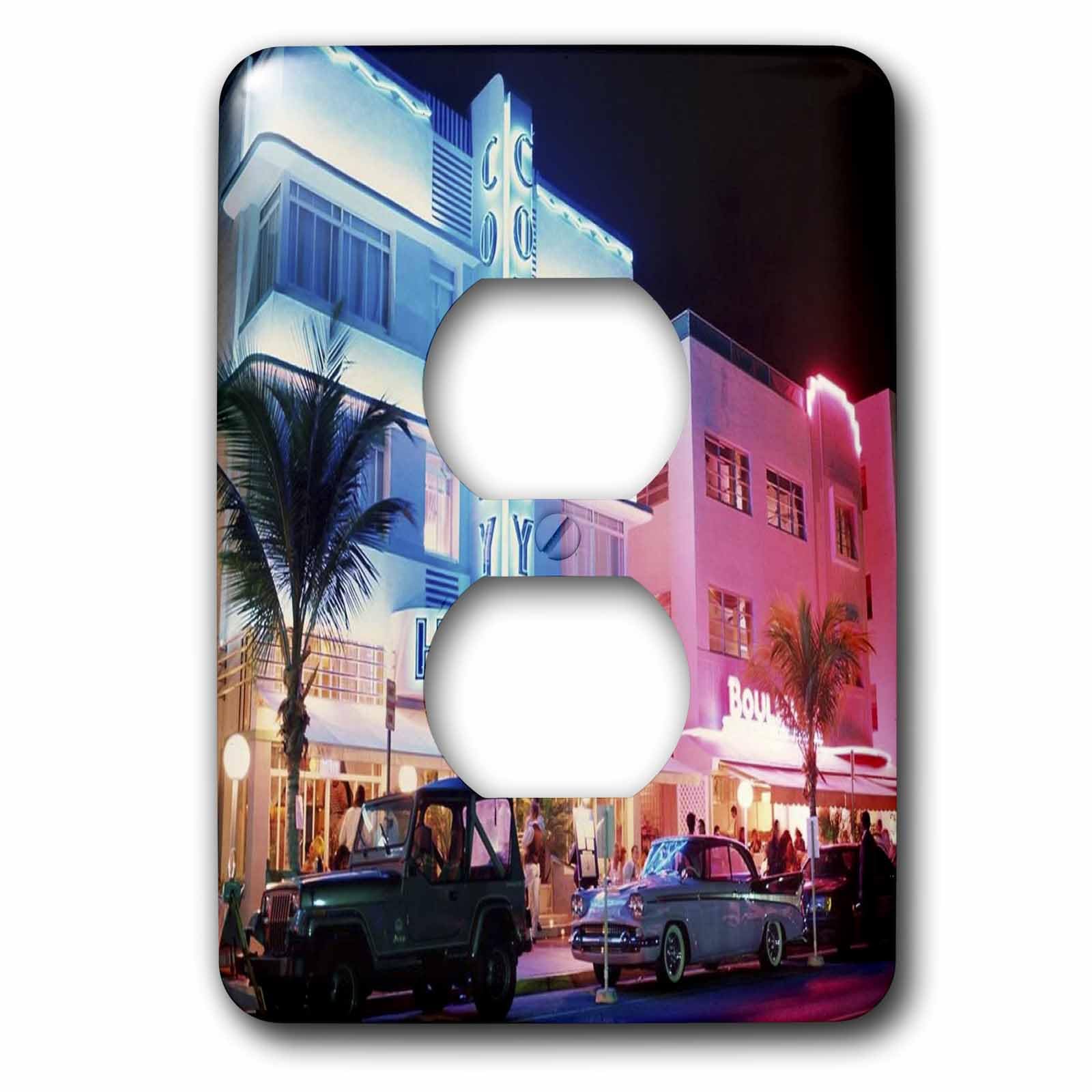 Cache de prise South Beach Miami pour une ambiance estivale au salon