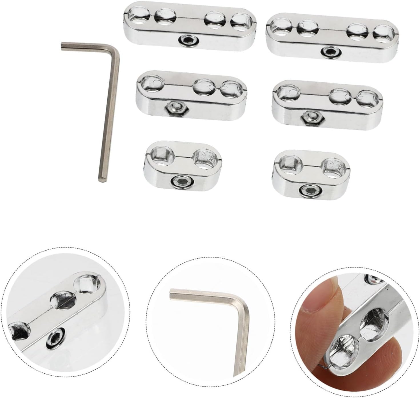 Ciieeo Spark Plug Wire Loom Auto Wire Clamp Car Ignition Separators Easy to Use and Organize