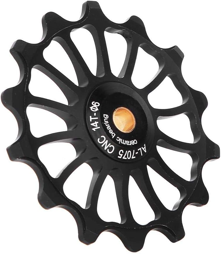 Bike Derailleur Pulley, Derailleur Pulley Bike Wheel Positive&Negative Teeth Ceramic Bearing