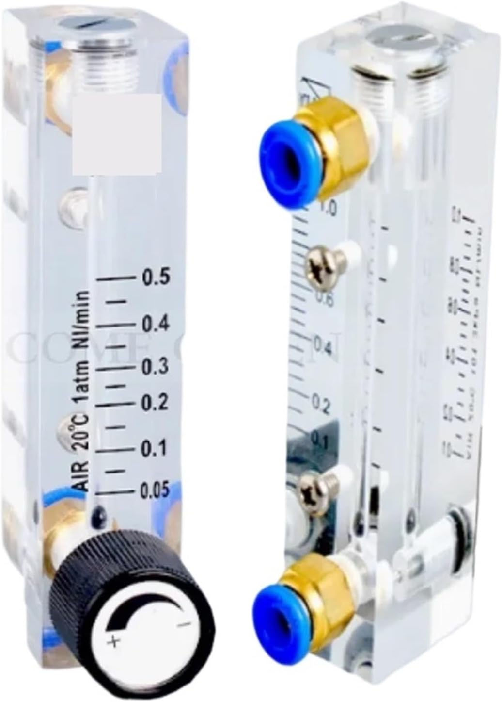 LZM-4T Miniature Panel Flowmeter Acrylic Organic Glass Air Nitrogen Float Flowmeter Rotor Flowmeter(1-5NLPM gas)