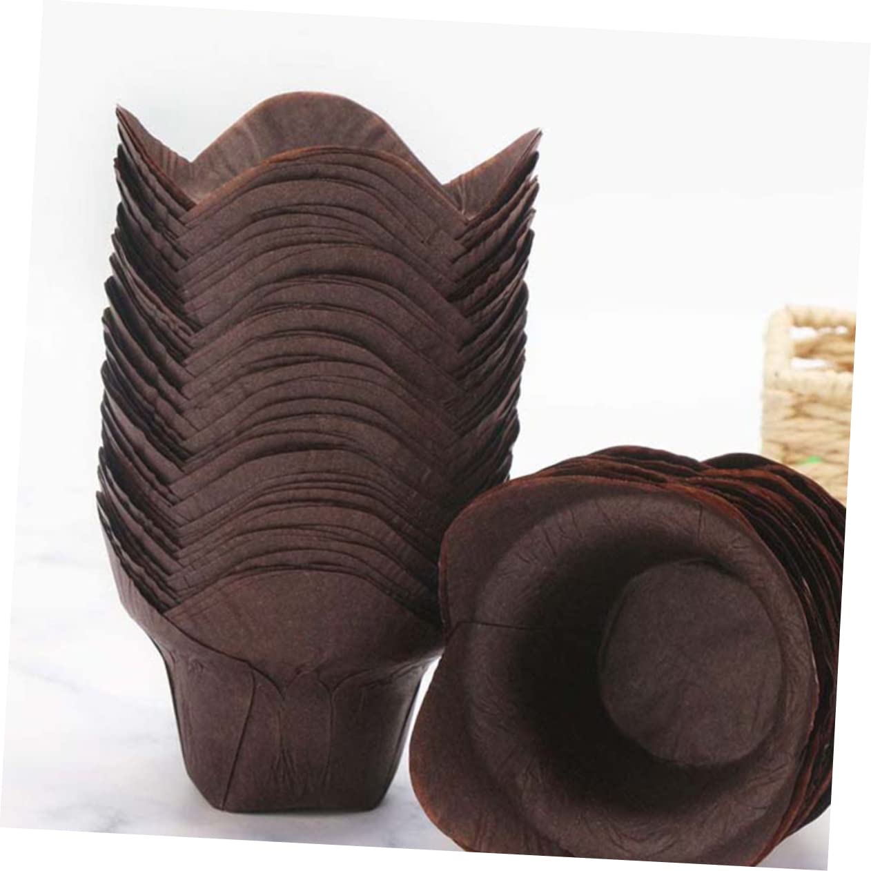 Alipis 400 Pz Carta da forno per torte caffetteria festina decorazione addobbi fodera per cupcake di nozze mini tortiera caramelle fodere monouso pirottini per muffin di medie dimensioni