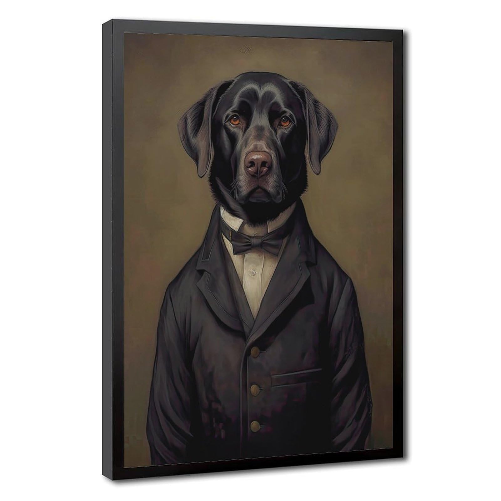 Bareronor Victorian Labrador Retriever Canvas Poster Bedroom Decor Landscape Office Room Decor Gift 24" L X 36" W