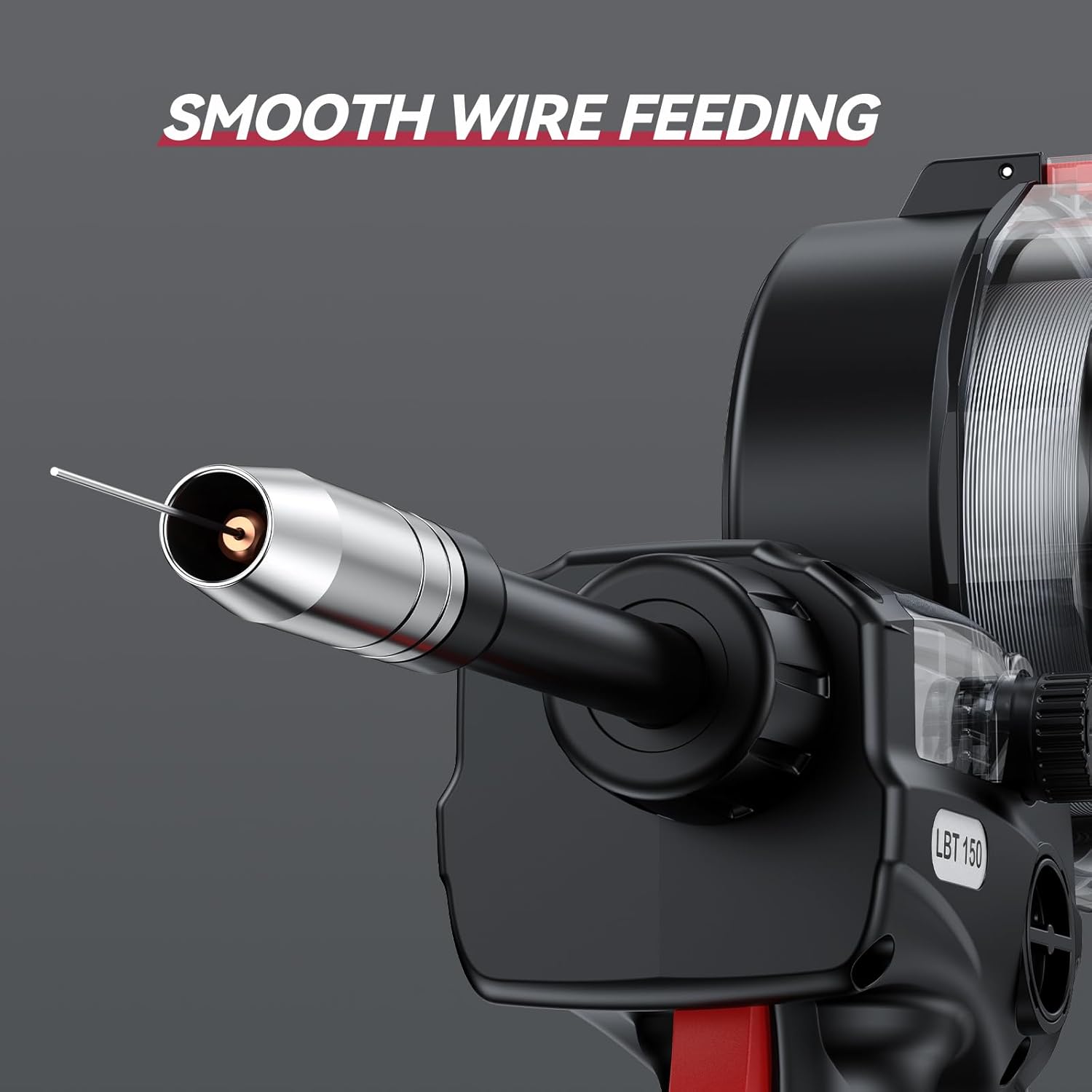 ARCCAPTAIN Spool Gun for Aluminum Welding Euro Connection 5-Pin 10FT for ARCCAPTAIN MIG205MP, MIG205PRO, MIG165PRO, MIG200ELITE