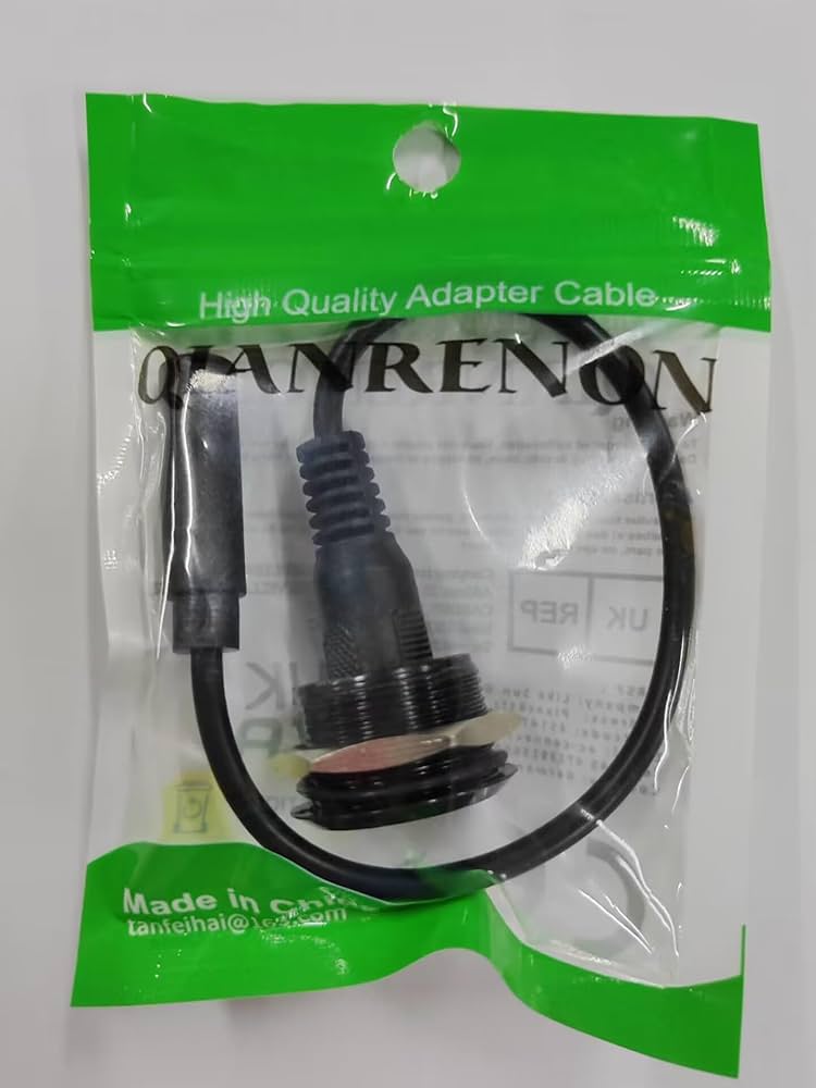 Amazon.com: QIANRENON TRS 3.5mm Short Cable Threaded Fixing