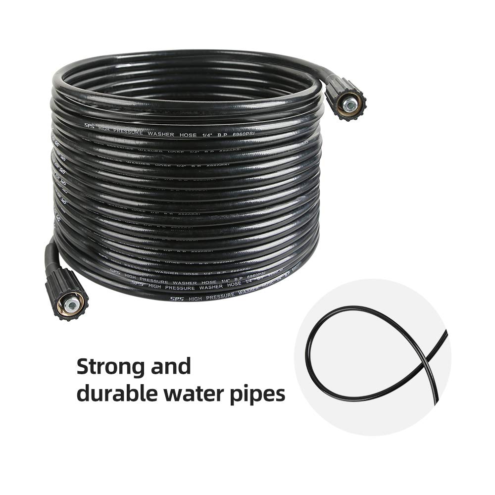 1,2 m x 1,4 cala wąż do myjki wysokociśnieniowej, zamiennik węża do myjki elektrycznej dla większości marek, M22 14 mm lub M22 15 mm, 3600 PSI