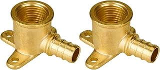 SUNGATOR 2-Pack 1/2" Pex Drop Ear Elbow, No Lead Brass, Pex Fittings 1/2 inch, NSF, UPC Certified