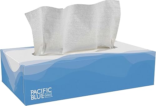 Georgia Pacific Professional 48100 - Pañuelo facial, caja plana, 100 unidades (paquete de 1)